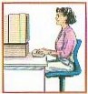 Woman at a desk